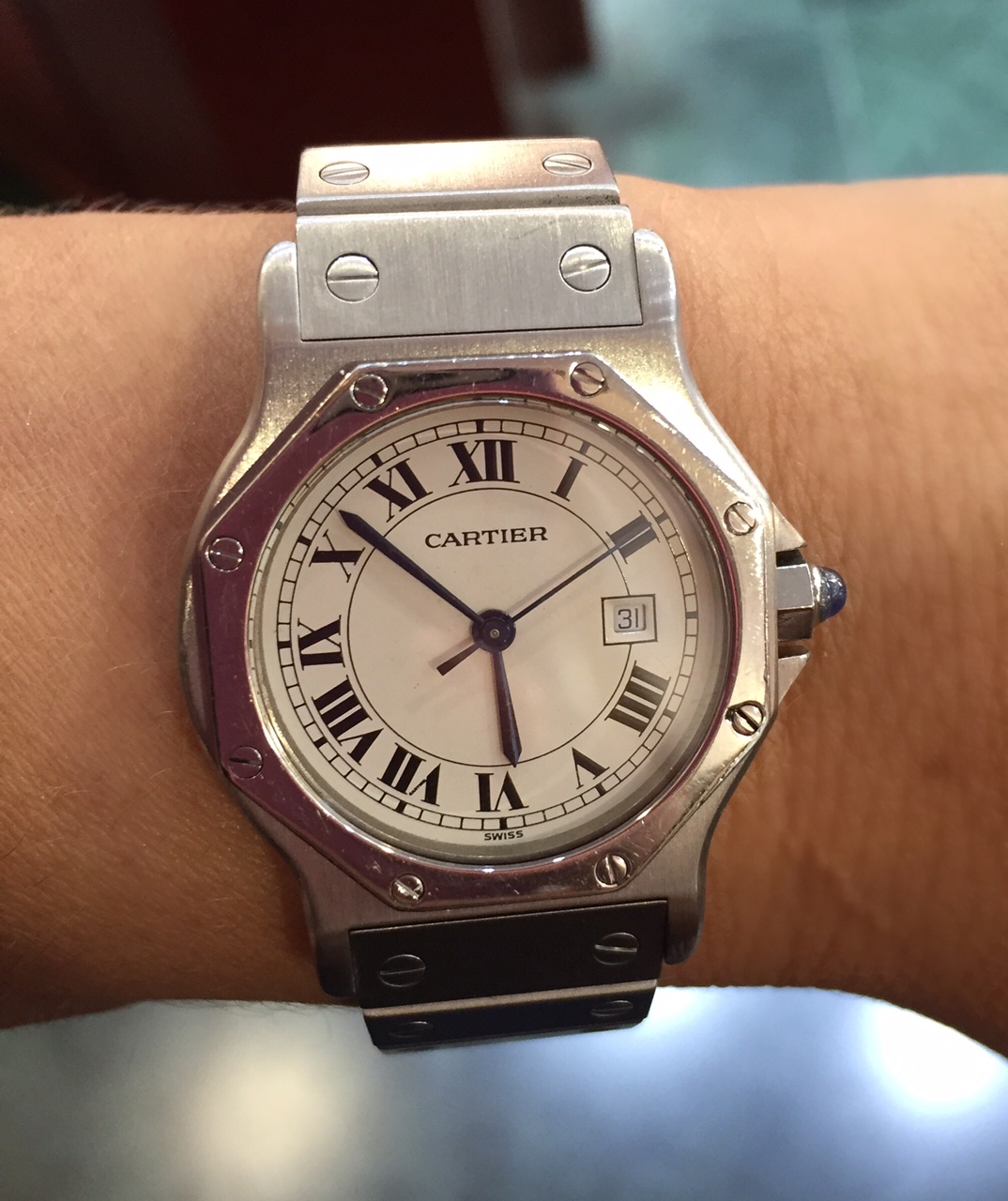 cartier santos octagon automatic